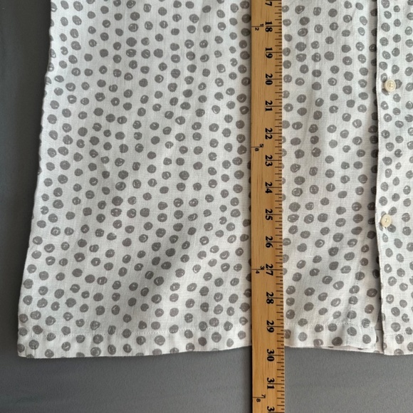 Ted Baker Linen Shirt Men Sz.5 US (XL - 42) Albert Button Up Chest Pocket Summer - Picture 11 of 15